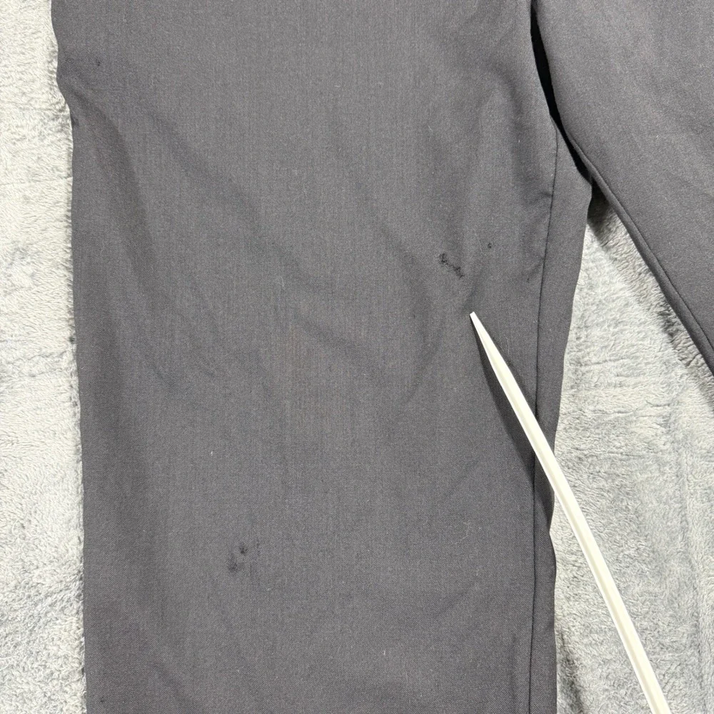 Stafford‎ Suit Pants Mens 44x32 Black 100% Wool Classic Fit Tailored Culture